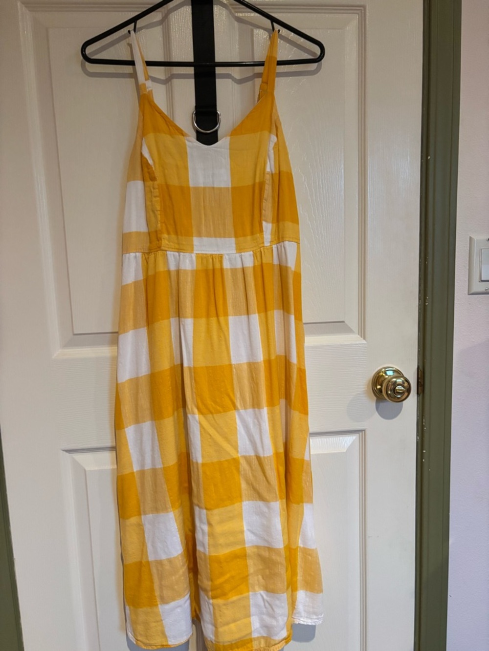 Old Navy Yellow and White Gingham Sundress